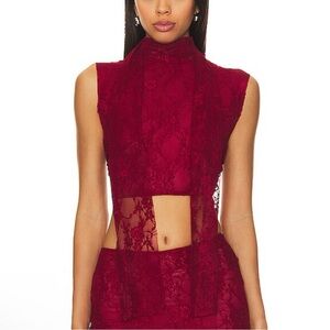Somebodee Loren Top in Red